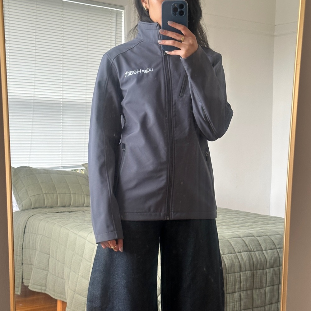 Women's Gray Jacket with UCSF Health Logo